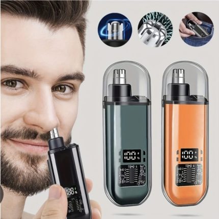USB Rechargeable Nose & Ear Hair Trimmer for Men Mini Electric Clipper Portable